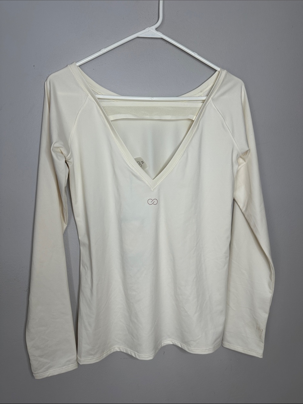 Calia Women's Long Sleeve Top in Ivory Size M NWT